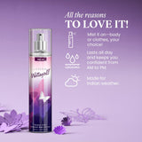 Wottagirl! Amber Kiss Body Splash 150ml | Playful & Fresh Floral Mist with Aquatic and Amber Notes | Long-Lasting, Skin-Friendly & Cruelty-Free Fragrance