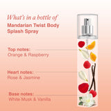 Wottagirl! Mandarin Twist Body Mist 150ml | Long-Lasting Fruity Fragrance for Women | Orange & Raspberry Notes