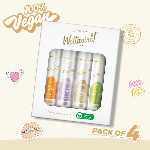 100% VEGAN FRAGRANCE MIST 25ml - DISCOVERY SET (PACK OF 4)